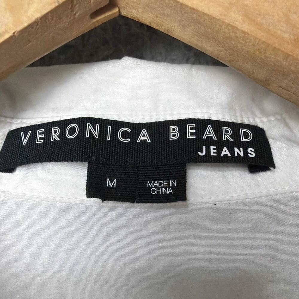 Veronica Beard White Poplin Structured Shoulder B… - image 6